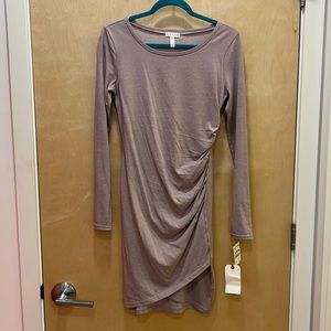 Leith Long Sleeve Ruched Dress